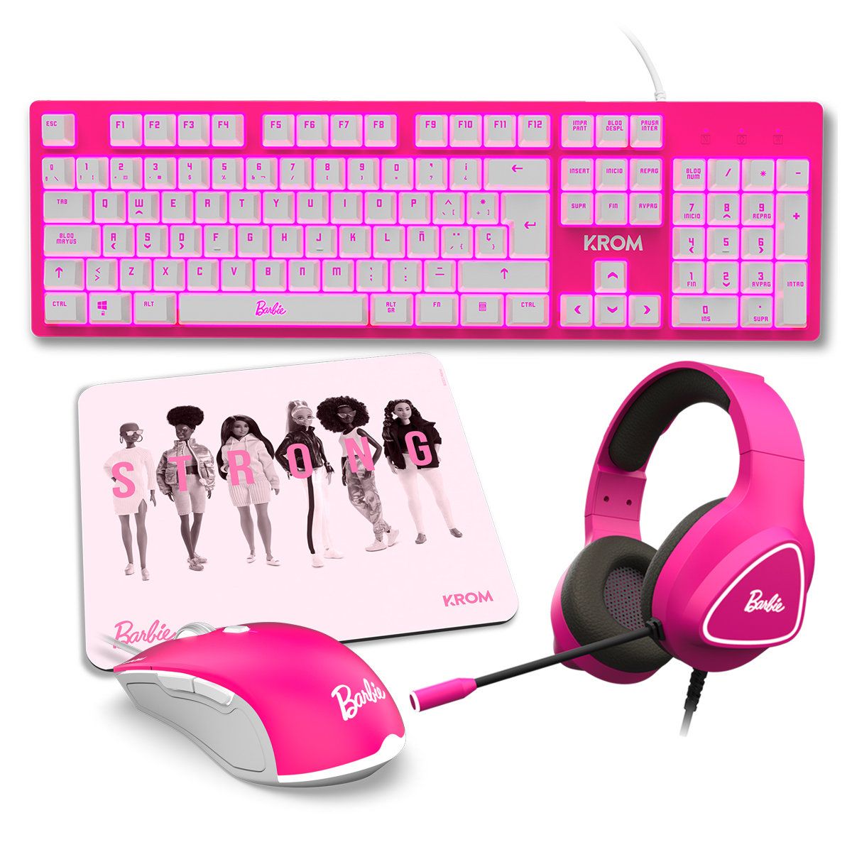 GENERICO - Combo Barbie Krom 4 en 1 Khali + Kandy