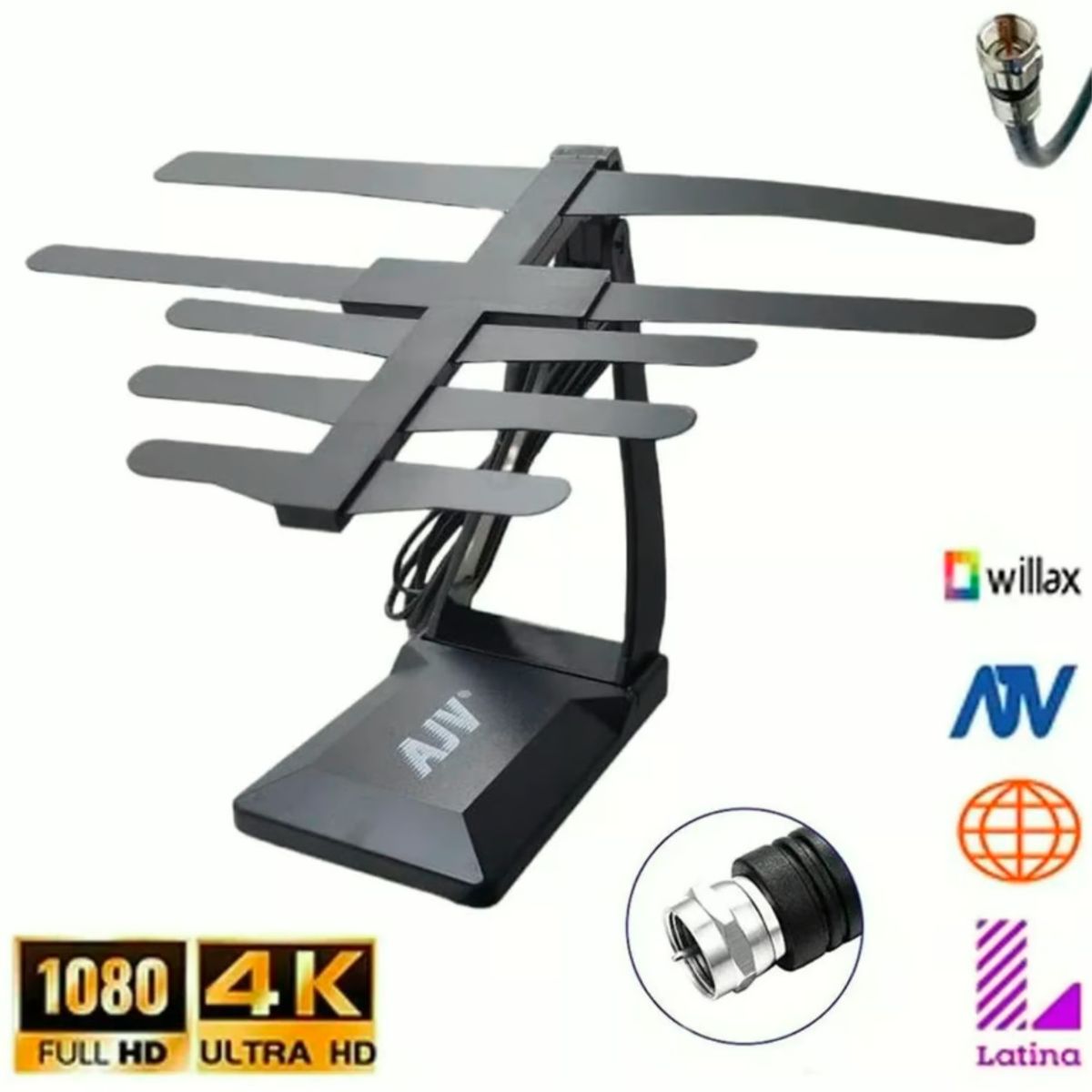 GENERICO - Antena TV Digital Full HD HDTV AJ 6022