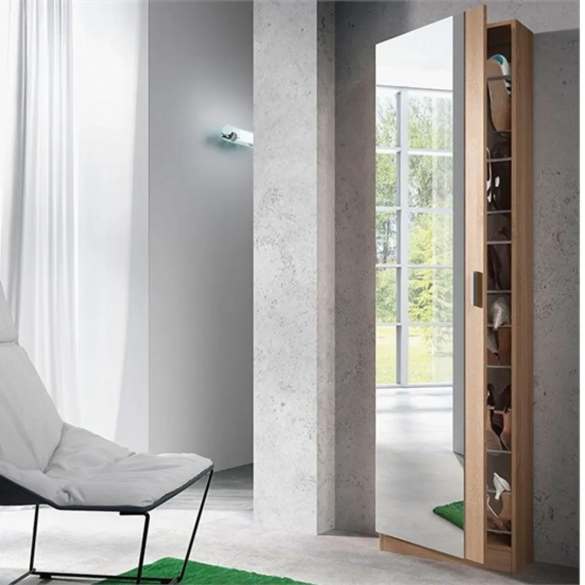 GENERICO - Zapatera Alessia 18 pares color Duna Muebles Gaudi