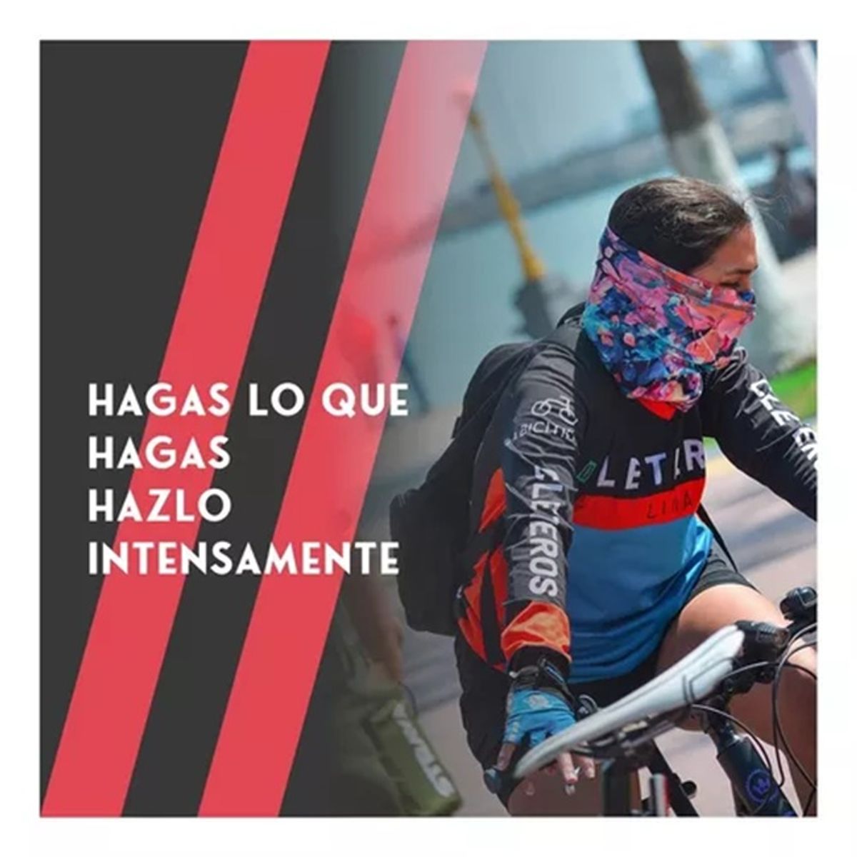 GENERICO - BANDANA CUBREBOCA PARA CICLISMO Y MOTO TRANSPIRABLE BRAVO