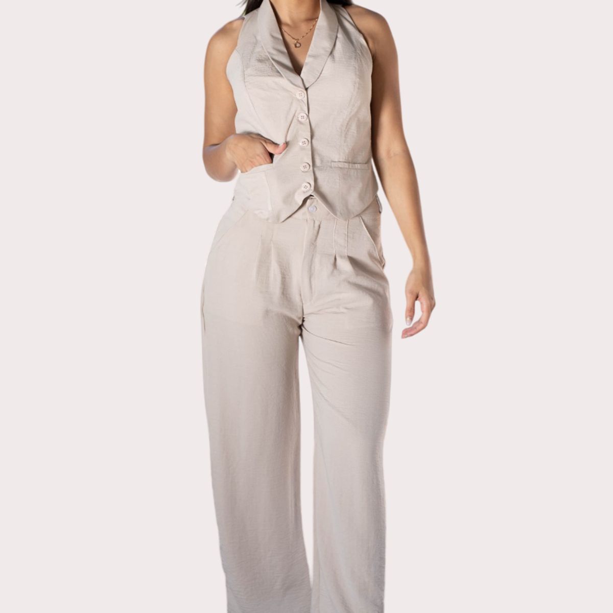 NANCY'S COLLECTION - Conjunto de mujer Chaleco y Pantalón Nancys Collection