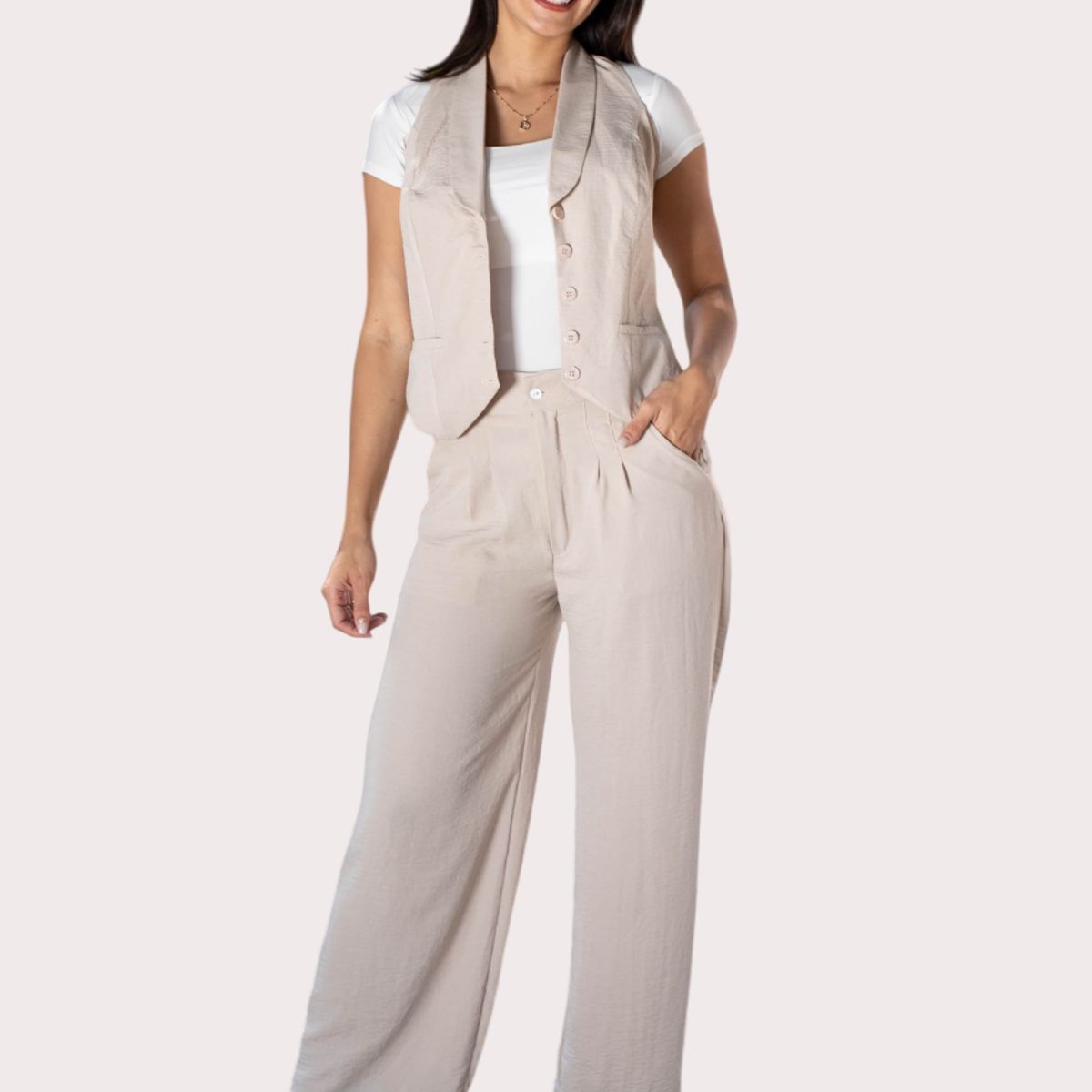 NANCY'S COLLECTION - Conjunto de mujer Chaleco y Pantalón Nancys Collection