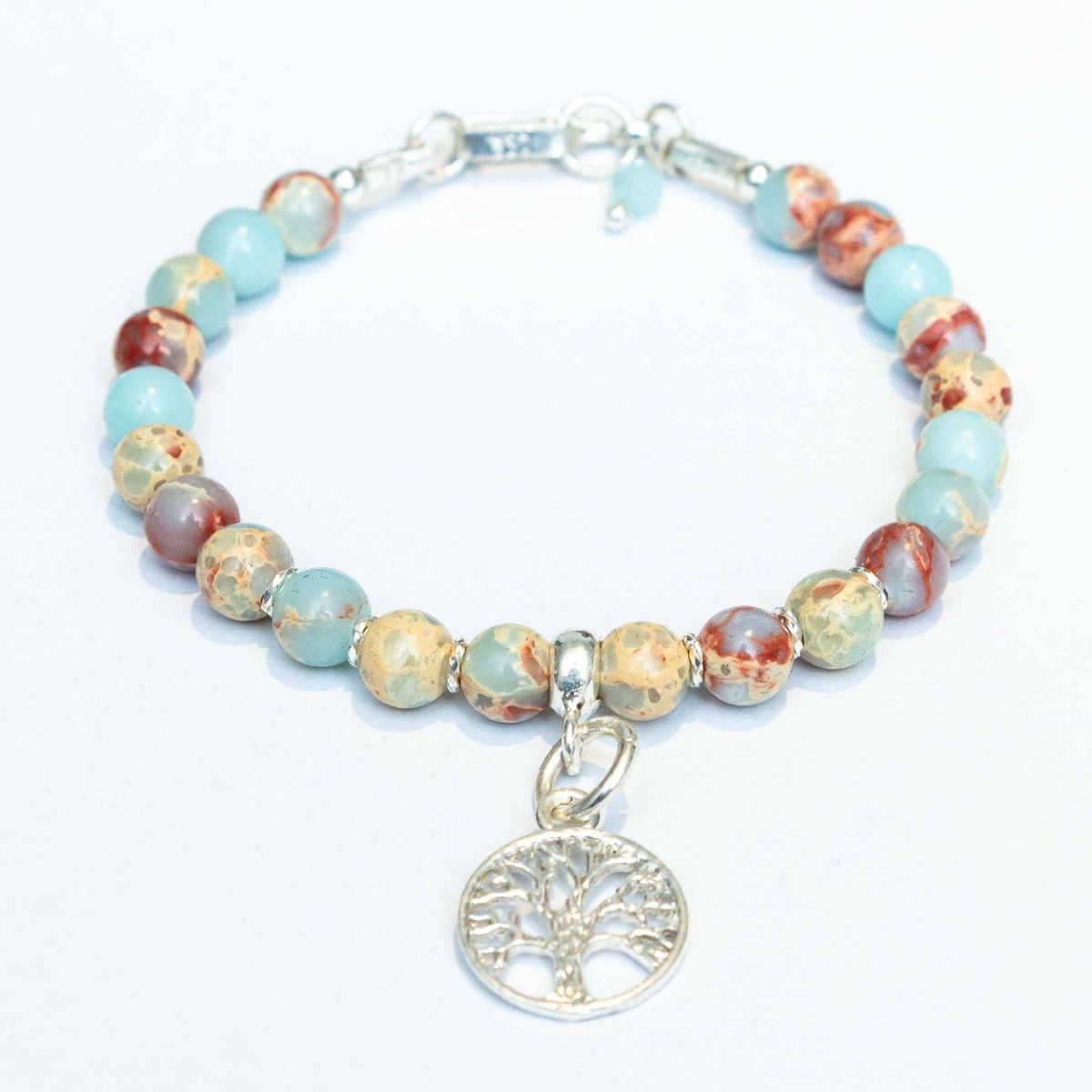 GENERICO - Pulsera Jaspe imperial- plata 950