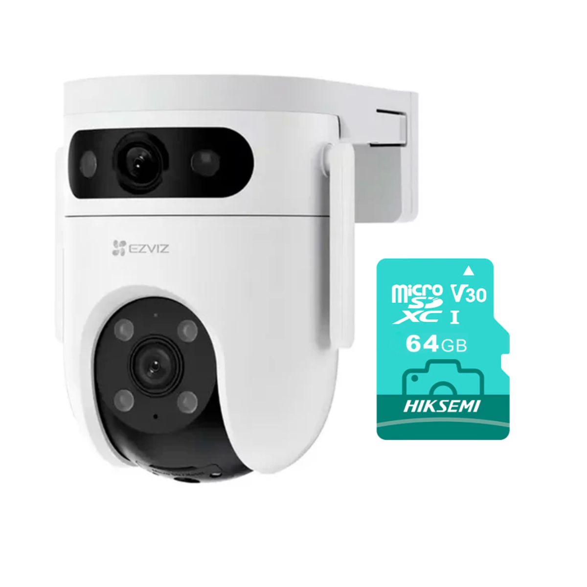 EZVIZ - Cámara de Seguridad para Exteriores EZVIZ H9C 5MP + 5MP 3K + SD 64GB