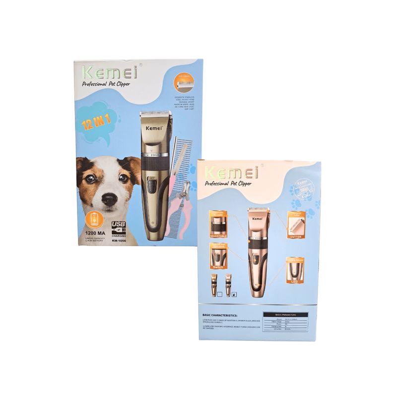 KEMEI - Maquina Cortapelos Profesional para Mascotas - KEMEI