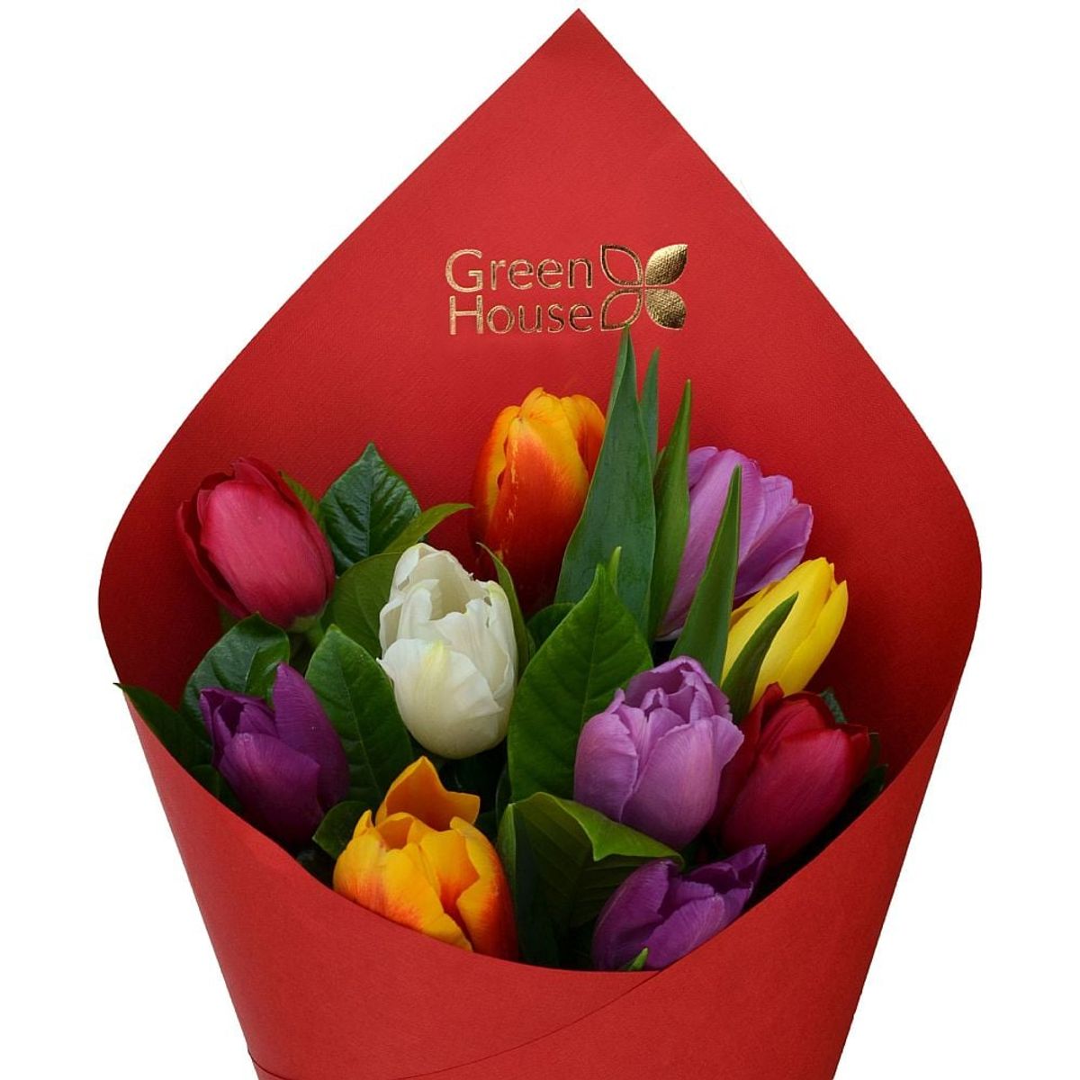 GREEN HOUSE FLORERIA - Ramo Rubi de 10 Tulipanes