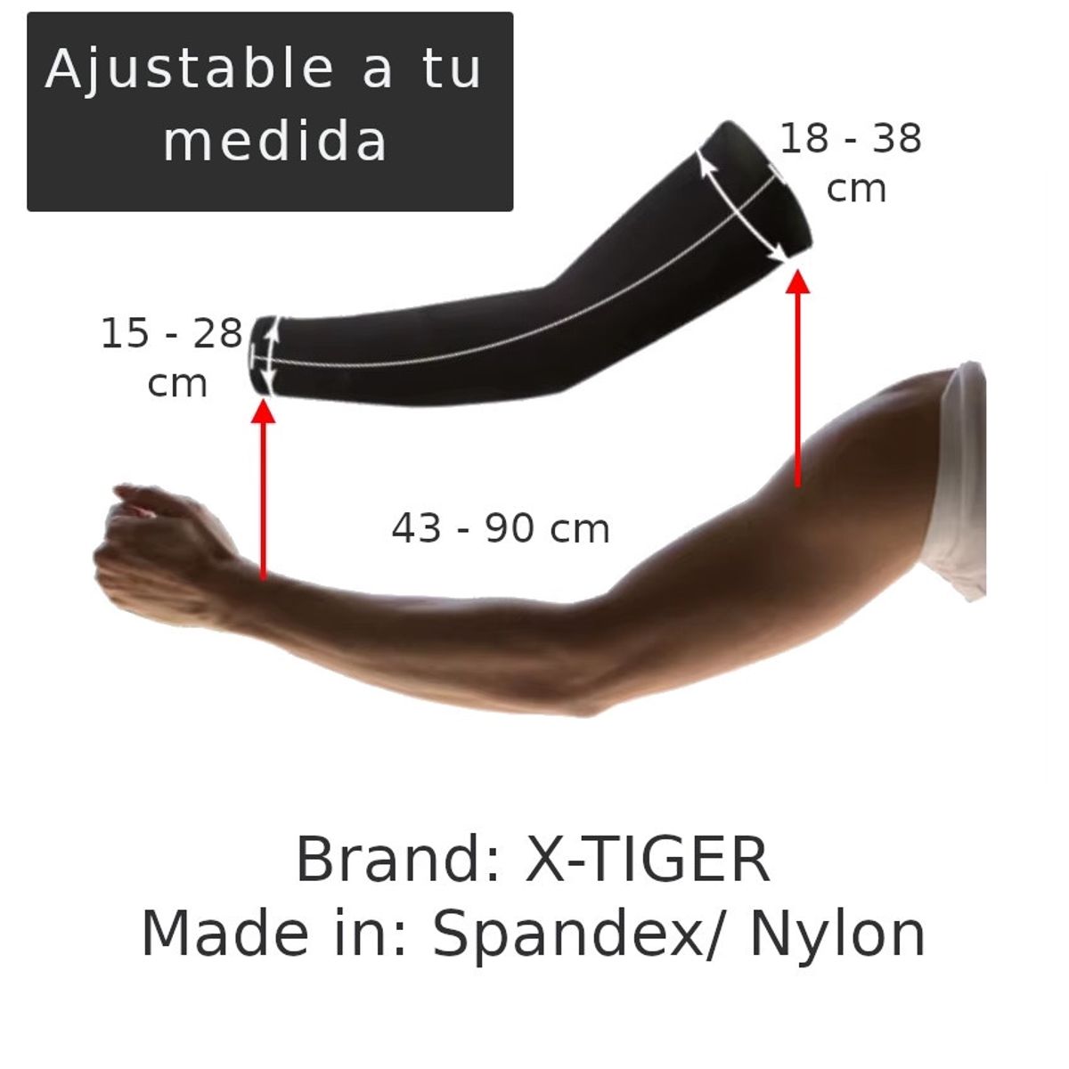 GENERICO - Manga Deportiva Brazo Mujer UV Moto Ciclismo Voley XTIGER®