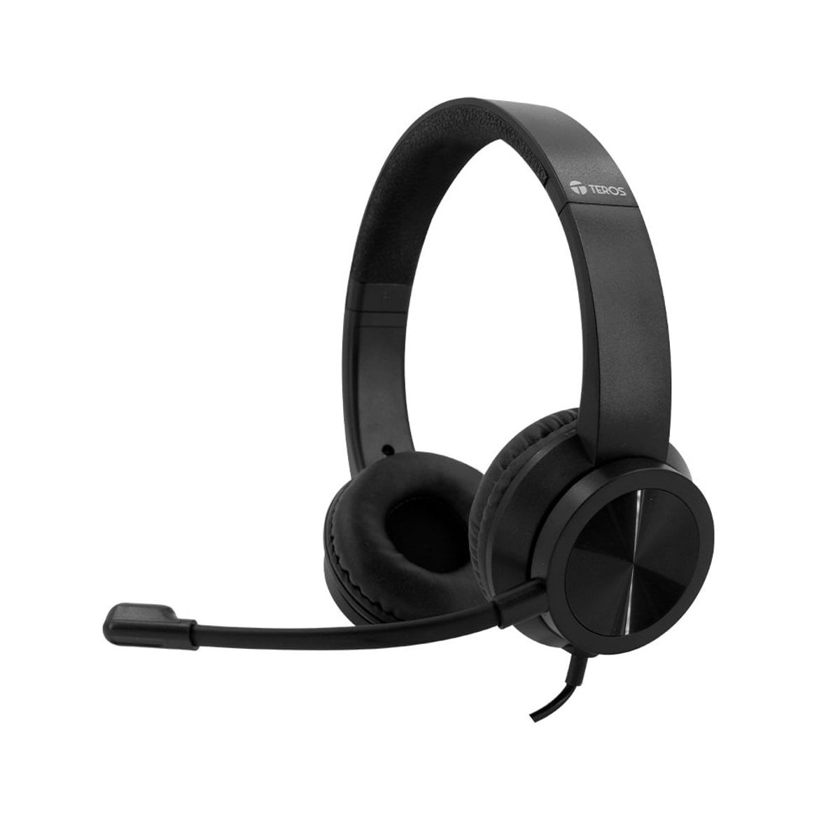 TEROS - Audifonos TEROS TE-8037N HEADSET USB negro