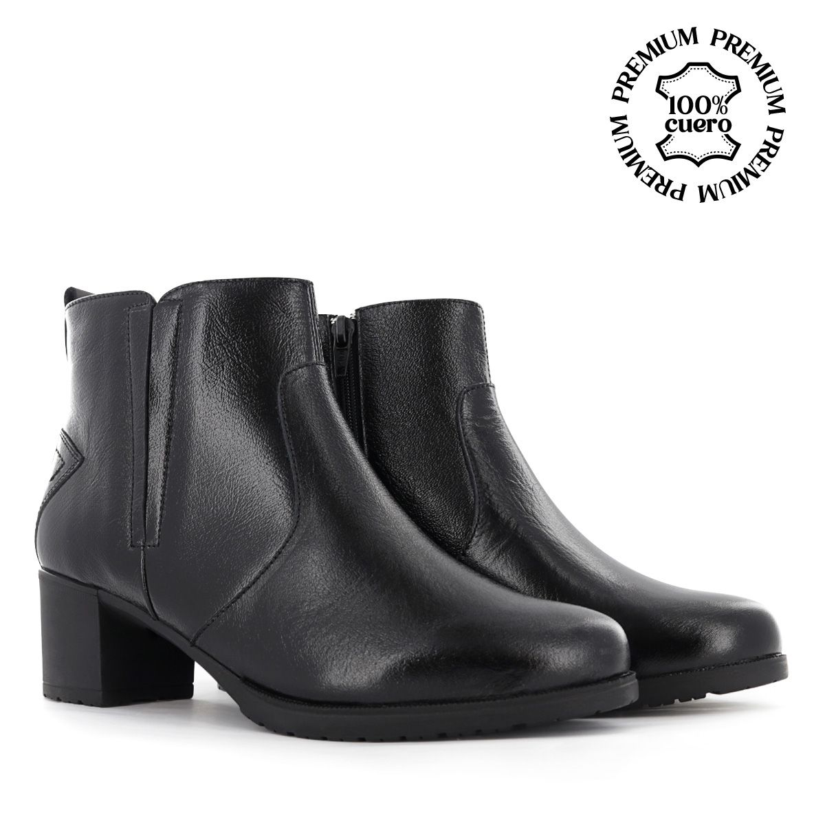 ECCO - Botas Casual Mujer Ecco Alissa08 Negro Cuero Charol