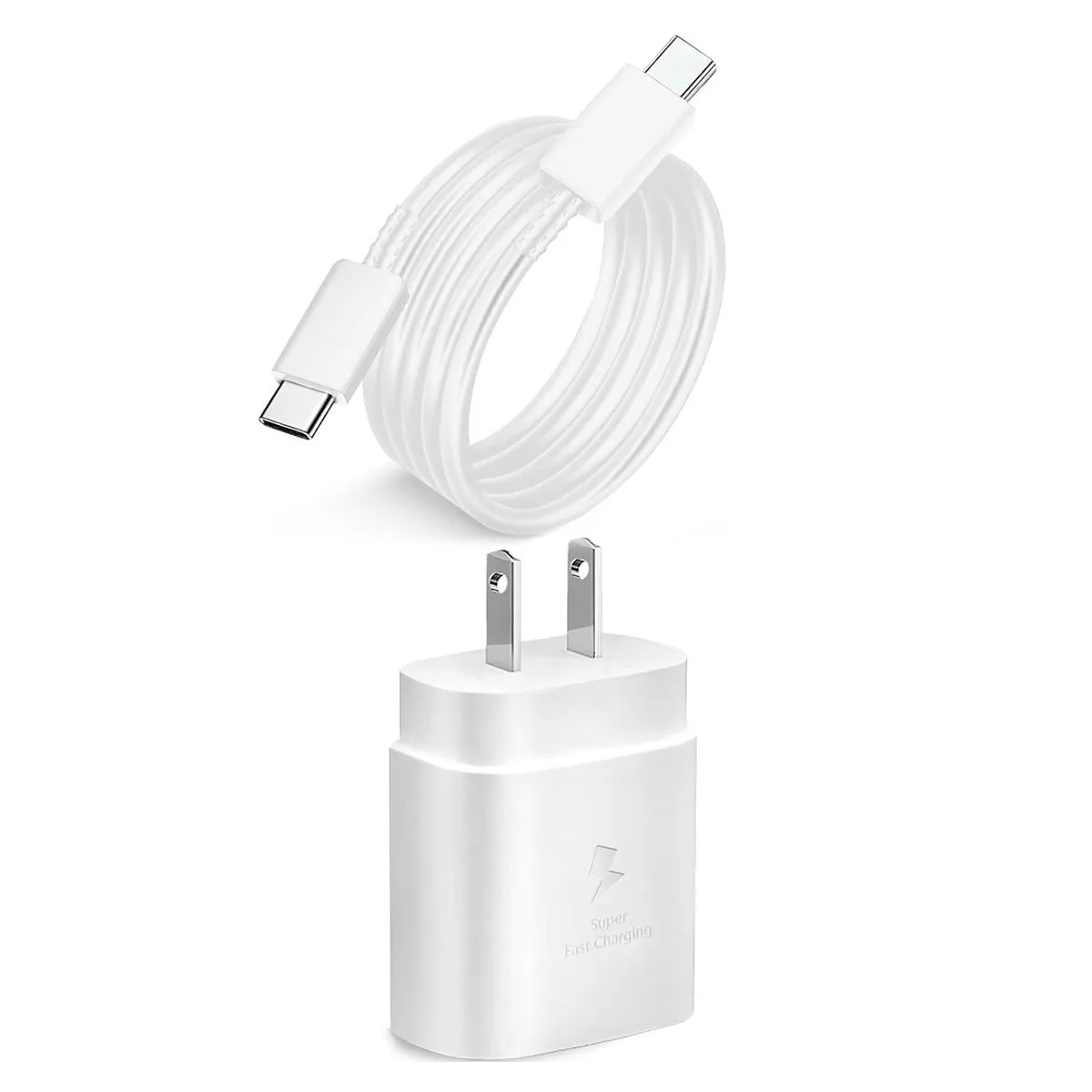SAMSUNG - Cargador Samsung 25W Con Cable para A22 A23 A24 A25 - Blanco