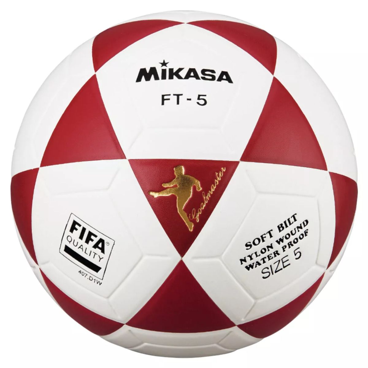 MIKASA - Pelota de fútbol Mikasa Blanco con Rojo