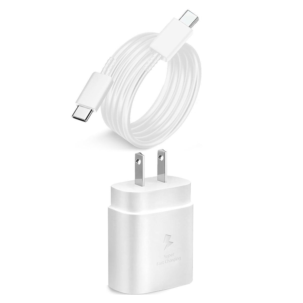 SAMSUNG - Cargador Samsung 25W Con Cable para A52 A53 A54 A55 - Blanco