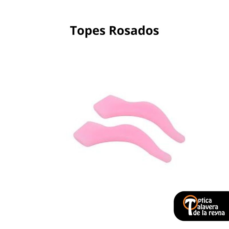 GENERICO - Topes de silicona para lentes color rosado