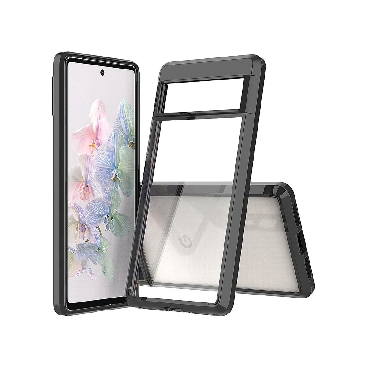 GENERICO - Case Anti-Impacto Hibrido para GOOGLE PIXEL 7A - Negro Transparente