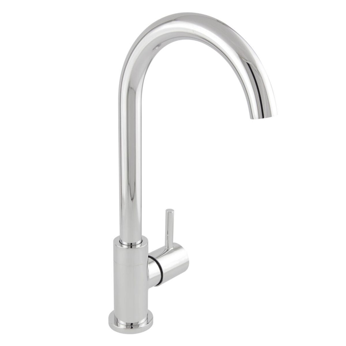 TREBOL - Grifo Tipo Ganso para Cocina en Bronce Cromado Plateado