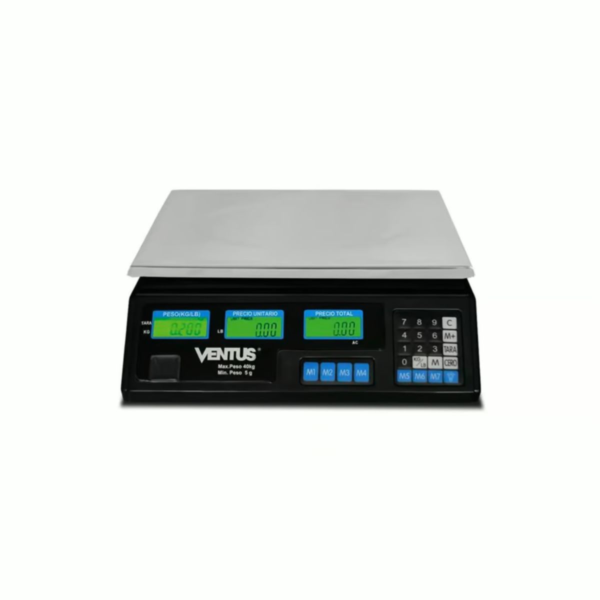 VENTUS - Balanza Digital Ventus Plana 40kg