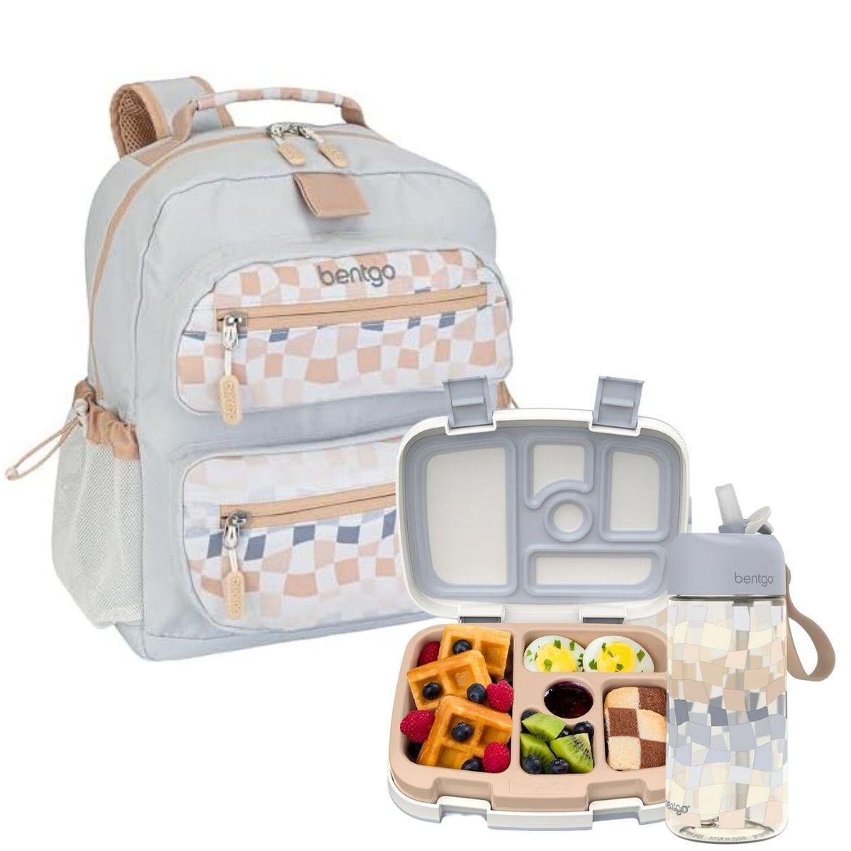 BENTGO - Set Bentgo Mochila Escolar, Lonchera y Tomatodo Whimsy & Wonder - Gradient