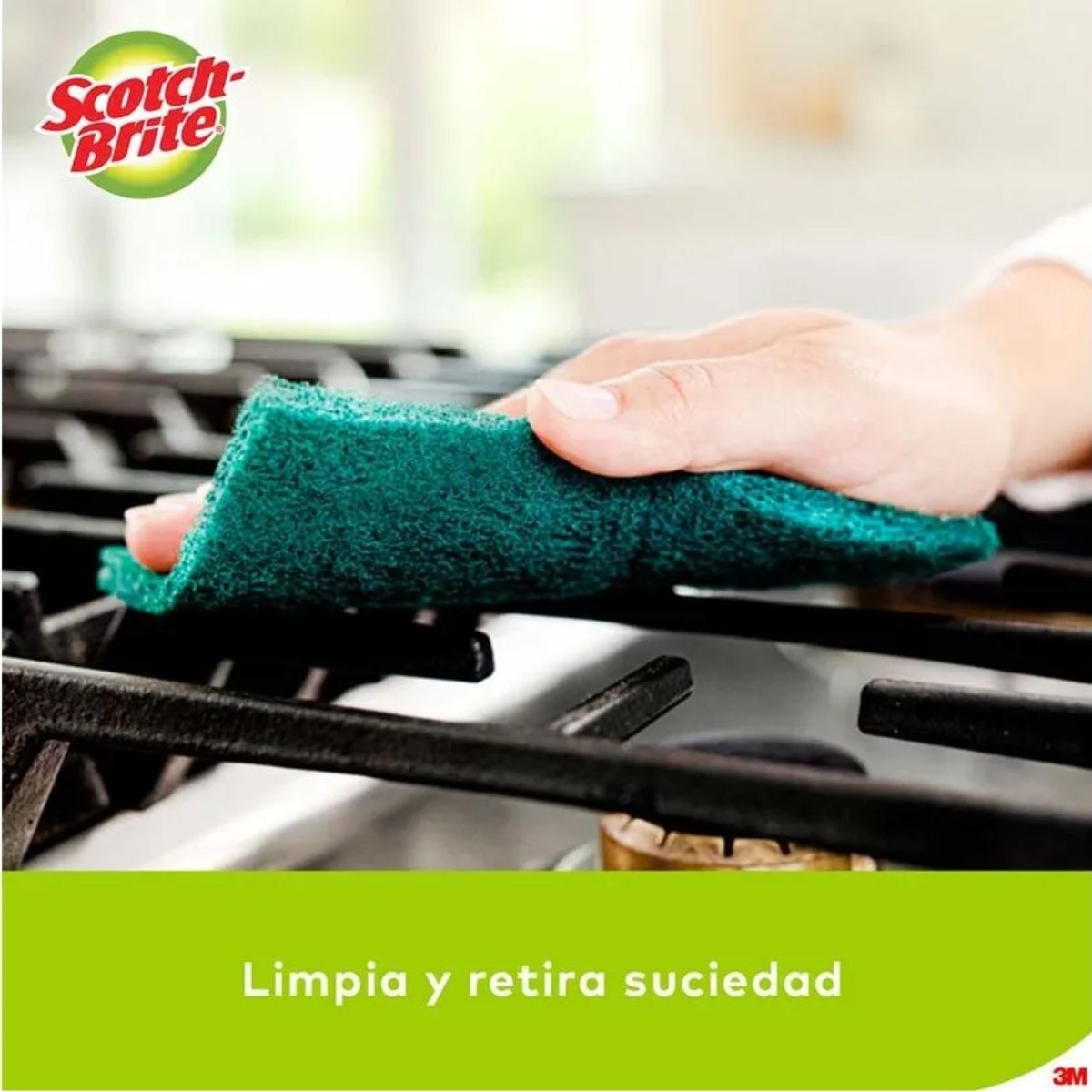 SCOTCH BRITE - Pack x2 Esponja Verde Scotch Brite Display X15
