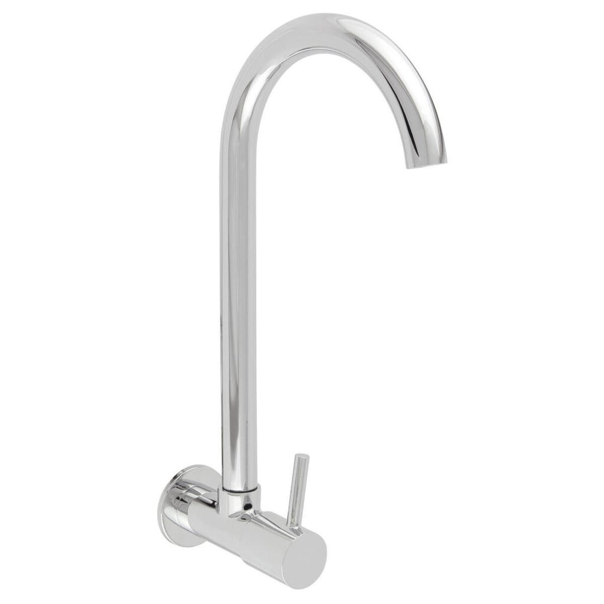 TREBOL - Grifo Tipo Ganso para Cocina en Bronce Cromado Plateado