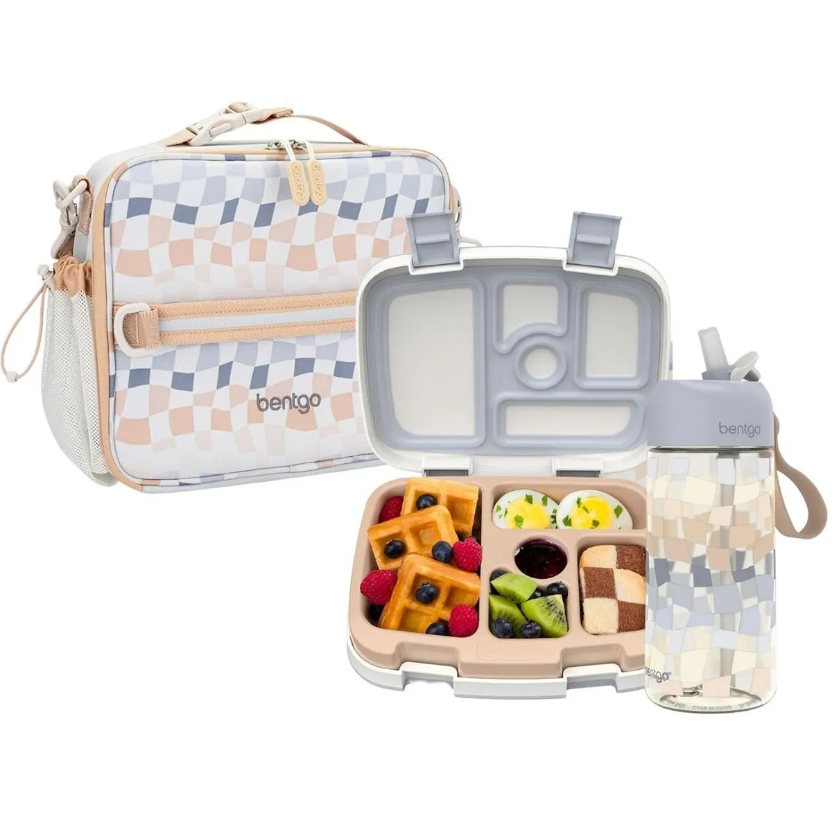 BENTGO - Set Bentgo Lonchera, Porta Lonchera y Tomatodo Whimsy & Wonder - Gradient