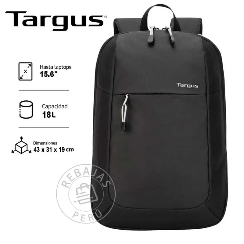 TARGUS - Mochila Targus Intellect Essential 156 Black - Ligera y Funcional