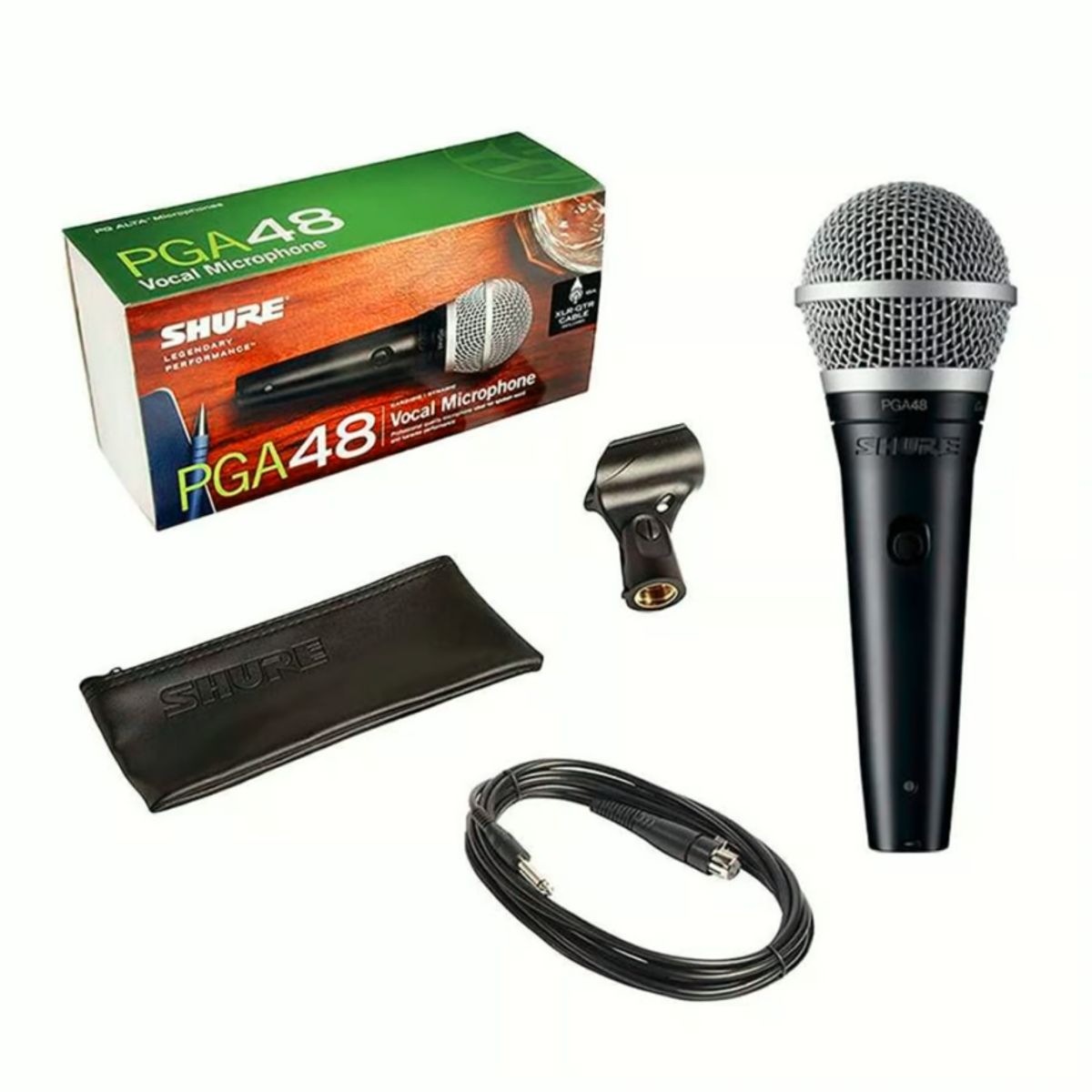 SHURE - Micrófono Profesional Shure PGA48 Cardiode Dinámico