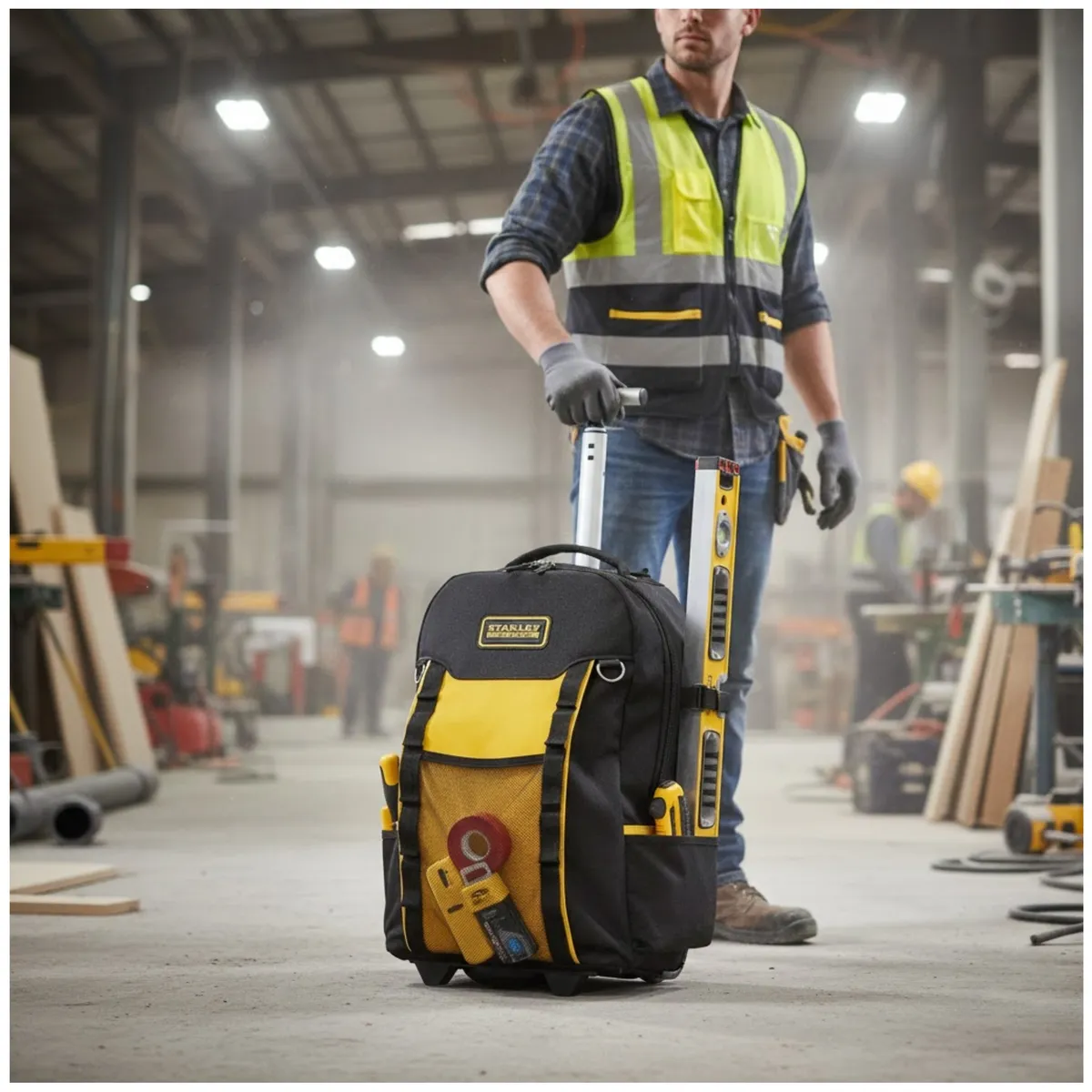 STANLEY - MOCHILA PORTAHERRAMIENTAS, LAPTOP FAT MAX CON RUEDA  STANLEY