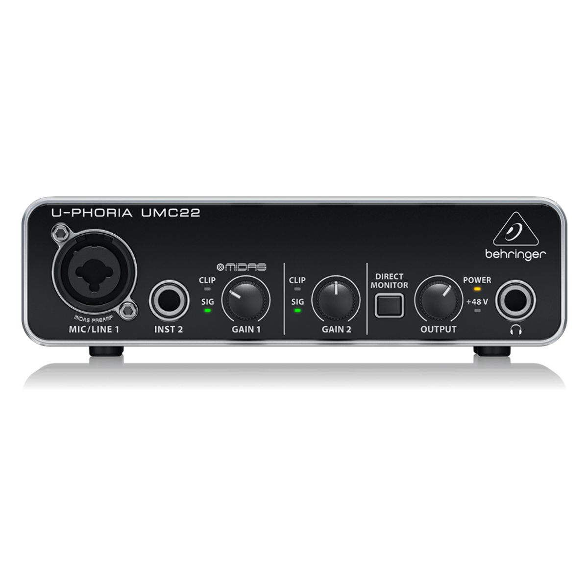 BEHRINGER - Interfaz de Audio BEHRINGER U-Phoria UMC22 220v 1ra Gen Negro