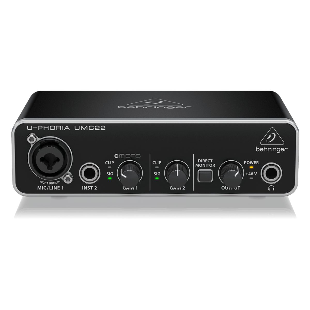 BEHRINGER - Interfaz de Audio BEHRINGER U-Phoria UMC22 220v 1ra Gen Negro