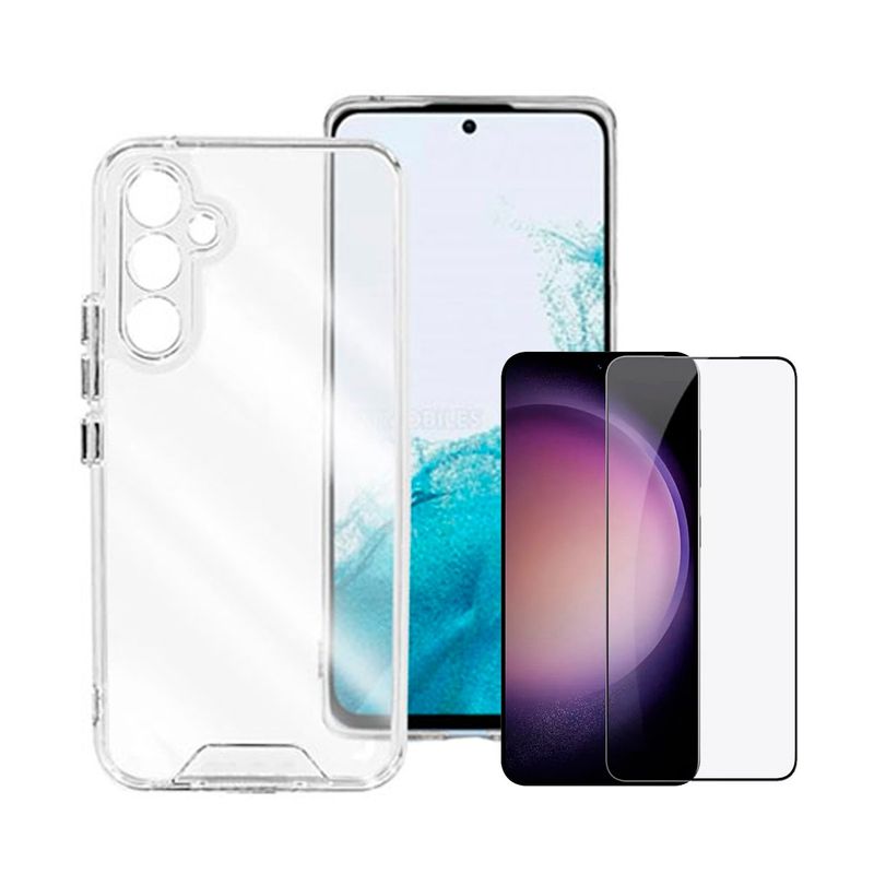 GENERICO - Case Para Galaxy S25 Plus + Mica Full Glue Resistente