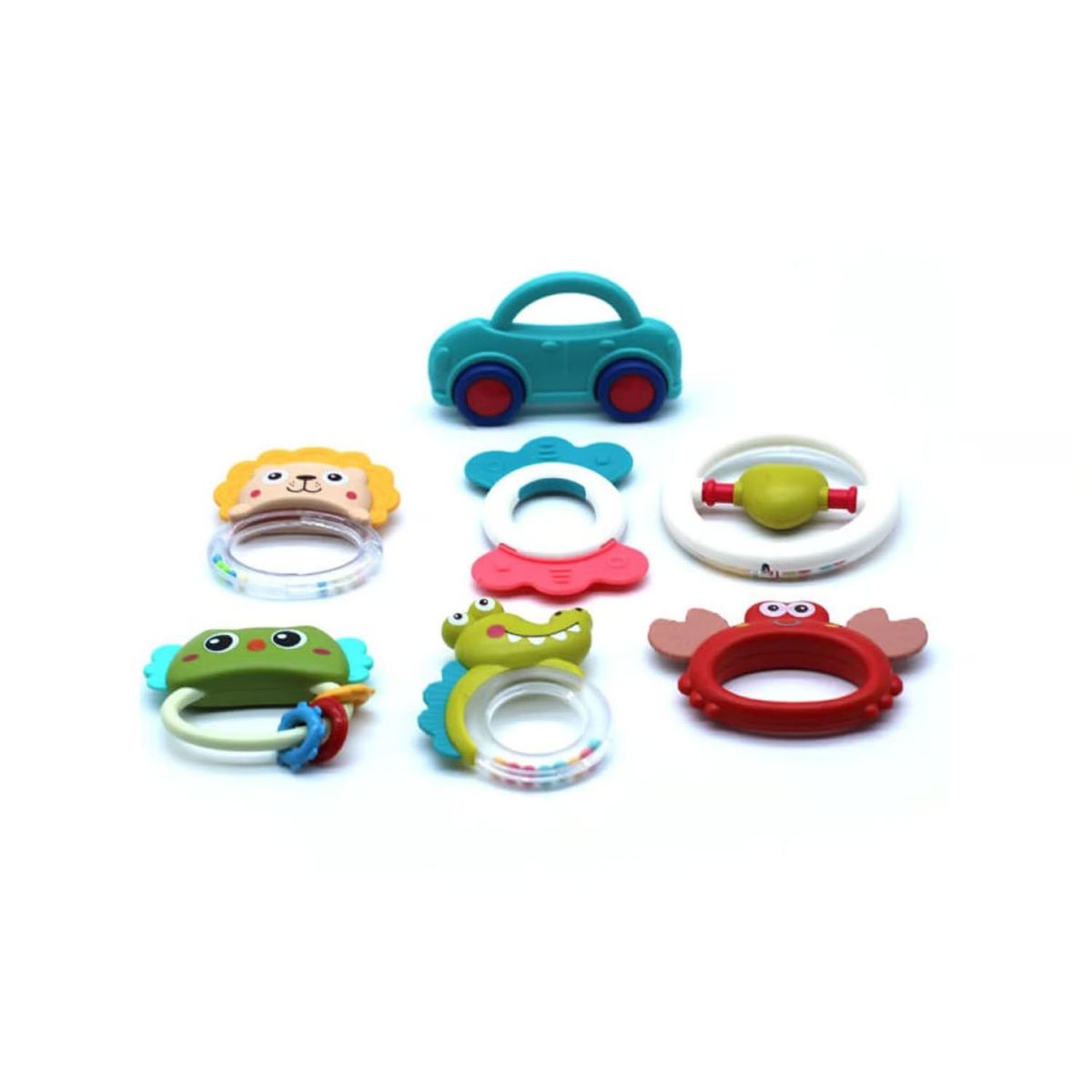 GENERICO - Set de Sonajeros para Bebes 7 Piezas