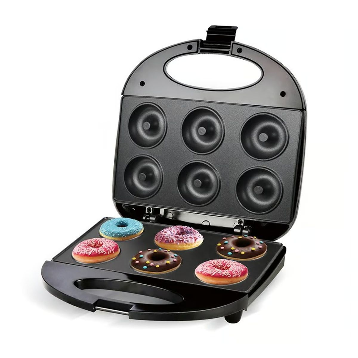 OEM - Máquina Mini 6Donas Antiadherente Superficie Antiadherente Eléctrica
