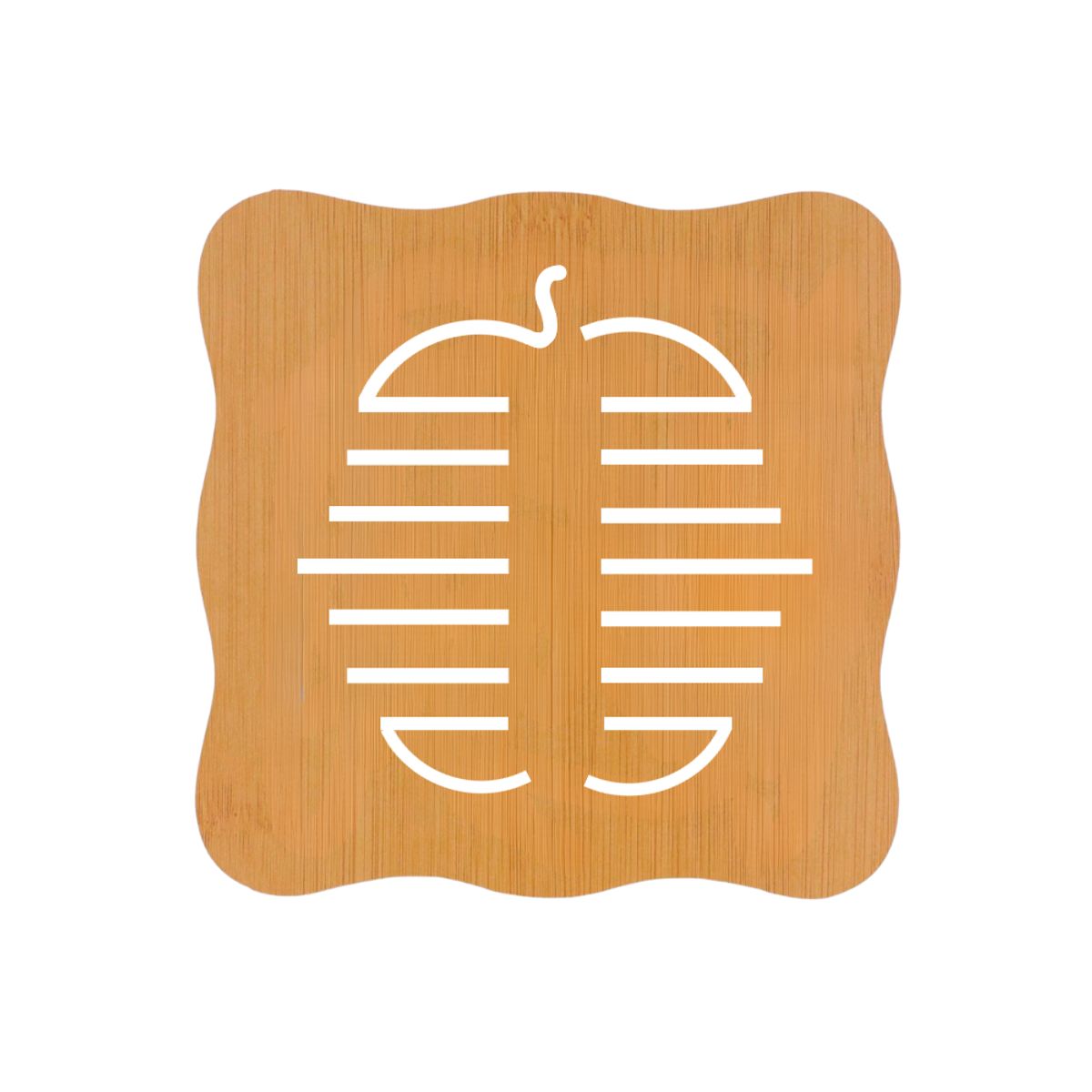 HYGGE - Set de 4 Soportes de Bambú Resistente al Calor