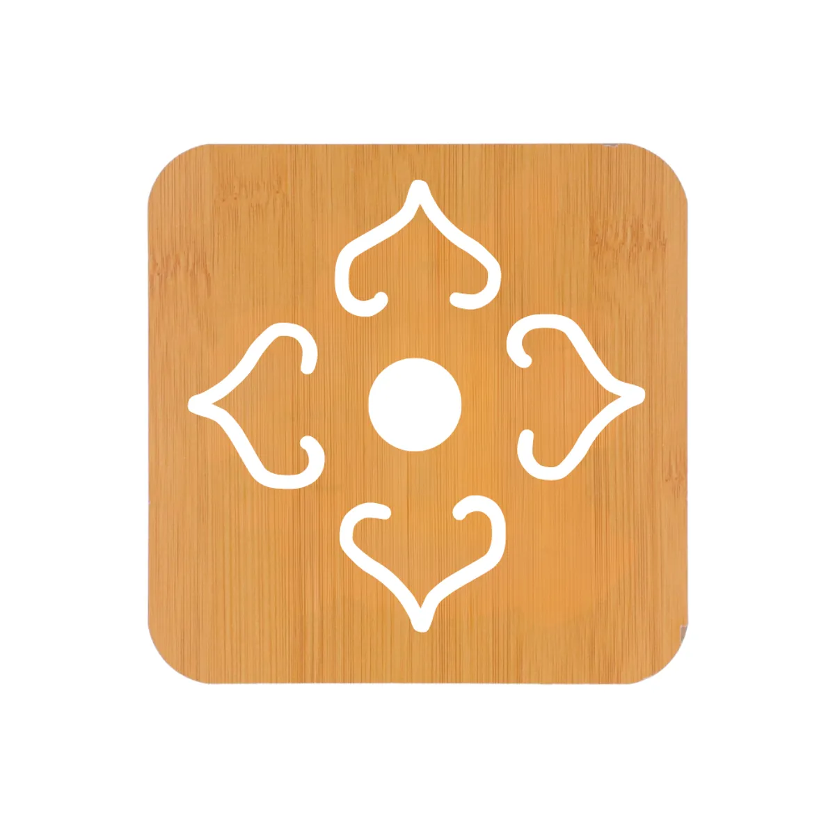 HYGGE - Set de 4 Soportes de Bambú Resistente al Calor