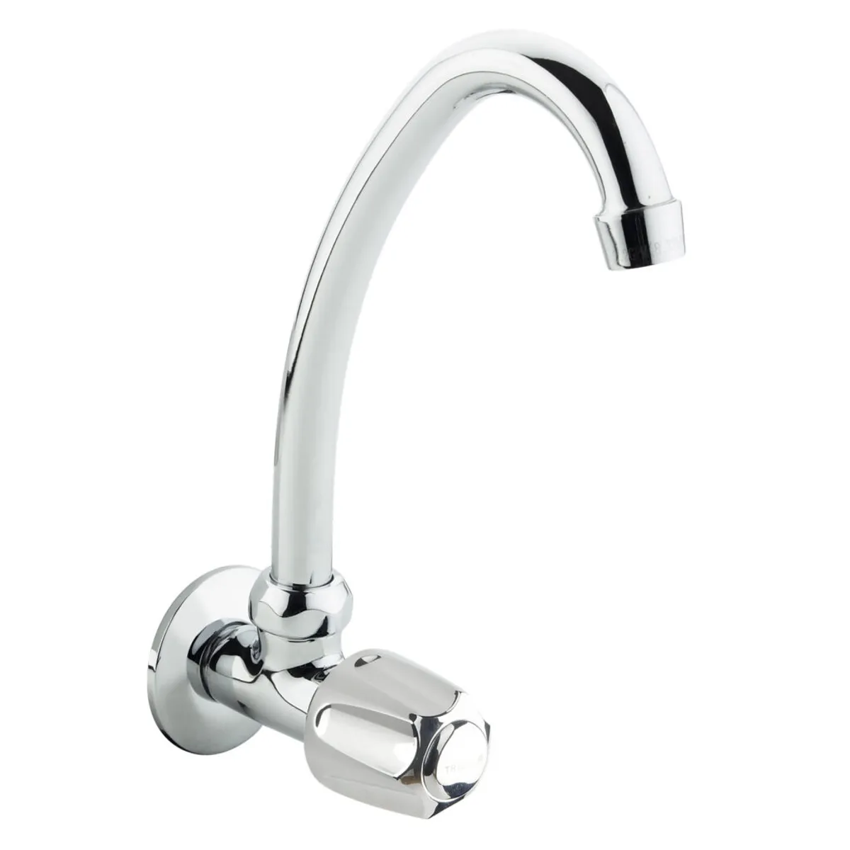 TREBOL - Grifo Tipo Ganso para Cocina en Bronce Cromado Plateado