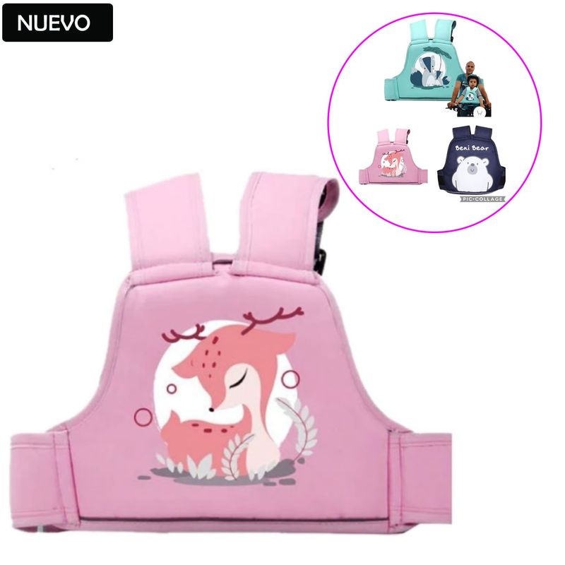 GENERICO - Arnés de Seguridad de Motos para Bebes Aleatorio