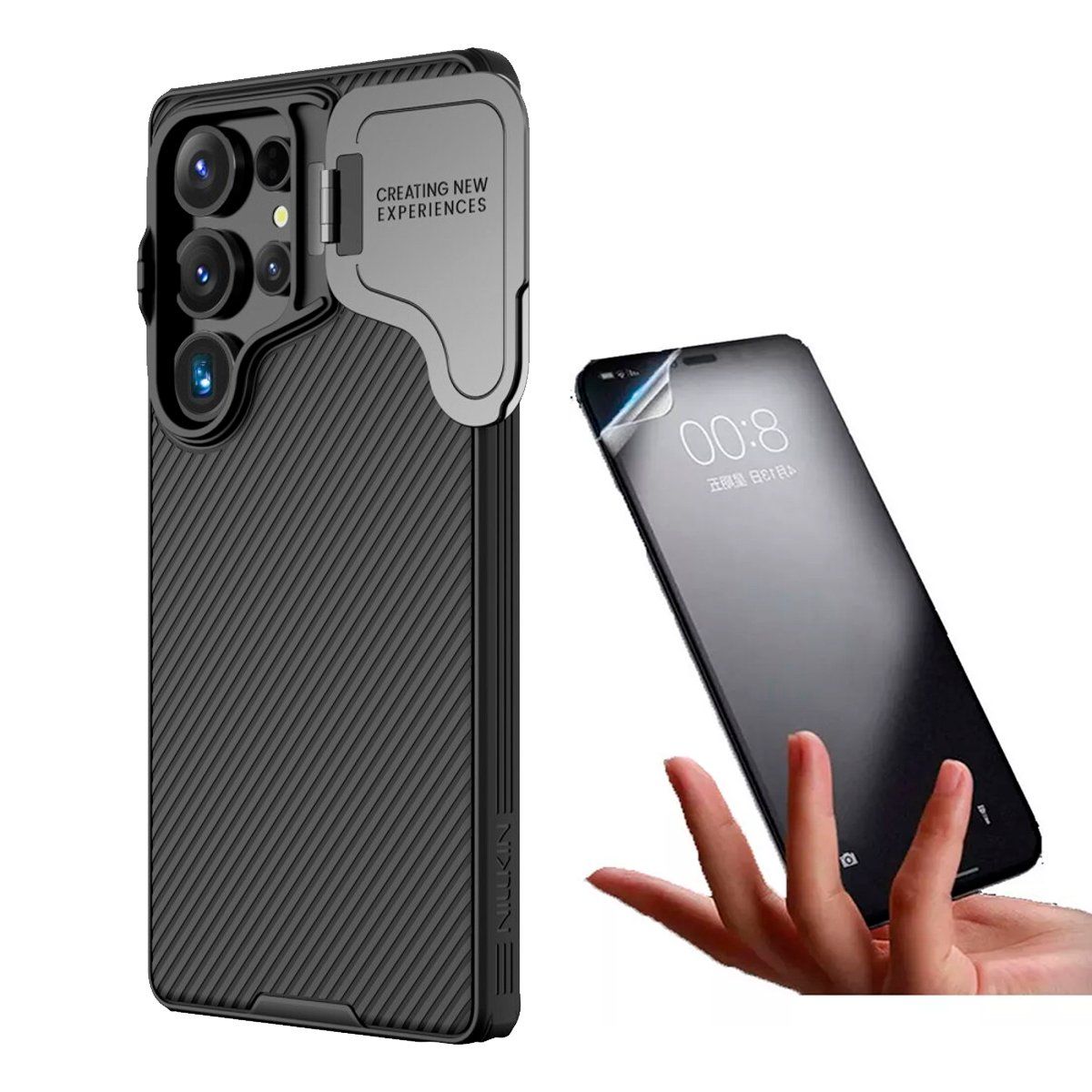 NILLKIN - Funda para Galaxy S25 Ultra Nillkin Prop + Mica Hidrogel Mate