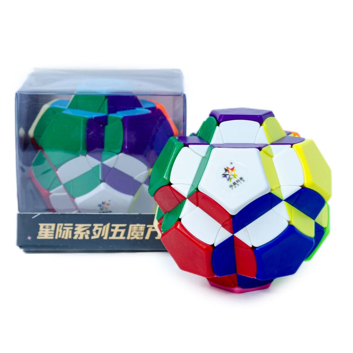 YUXIN - Cubo Mágico Star Burst Megaminx Stickerless YUXIN