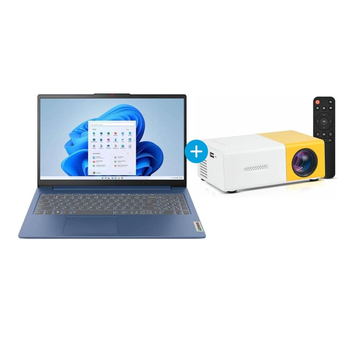 LENOVO - Combo Laptop Lenovo IDEAPAD SLIM 3 y PROYECTOR LED DIGITAL