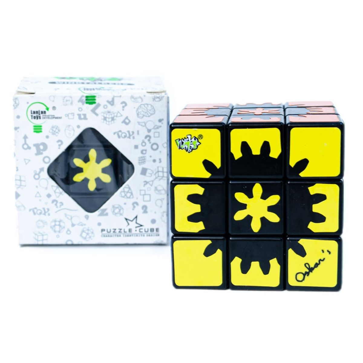 LANLAN TOYS - Cubo Mágico Built-in Gear 3x3 Negro LANLAN TOYS