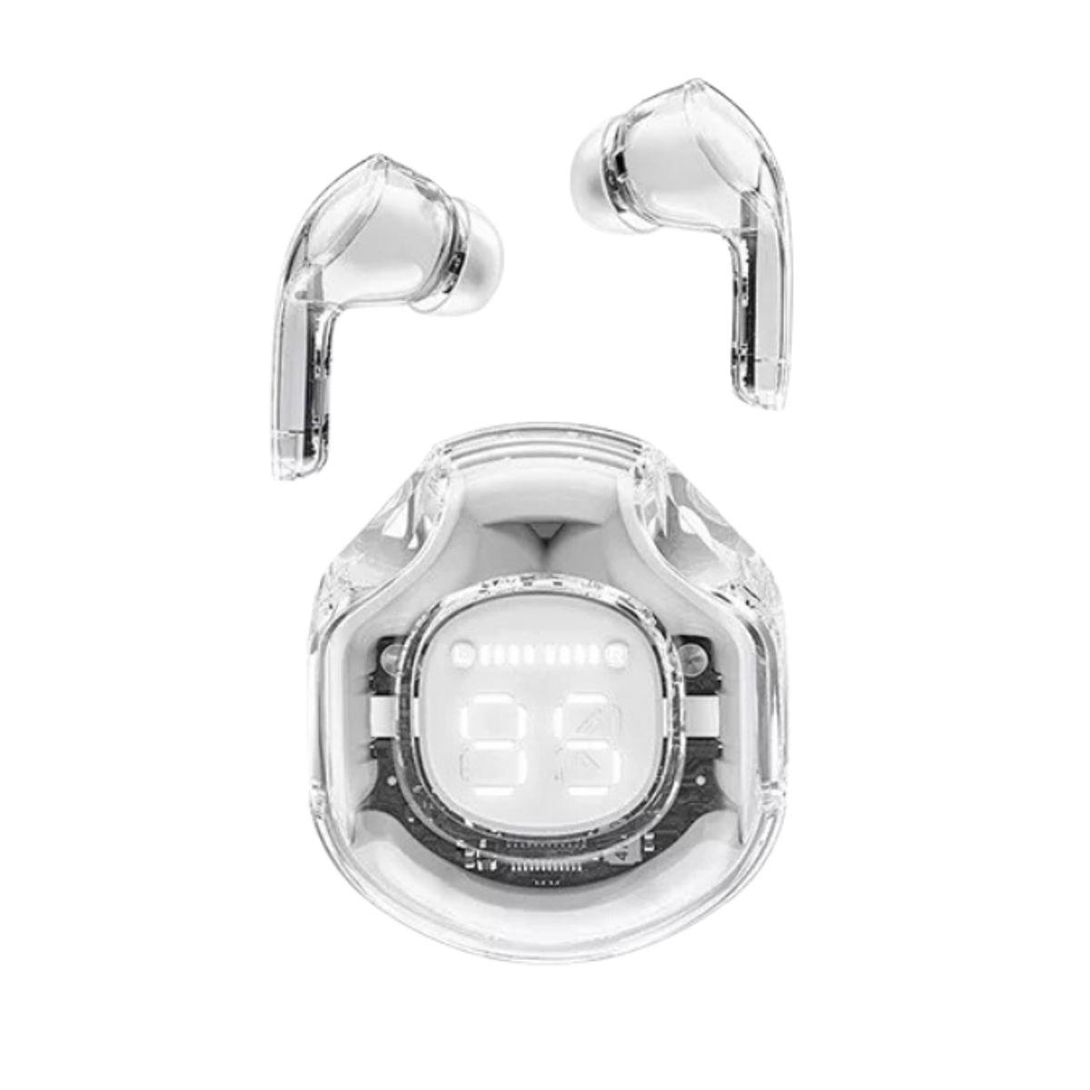 ACEFAST - Audífono Acefaste T8 Crystal color blanco Bluetooth earbuds