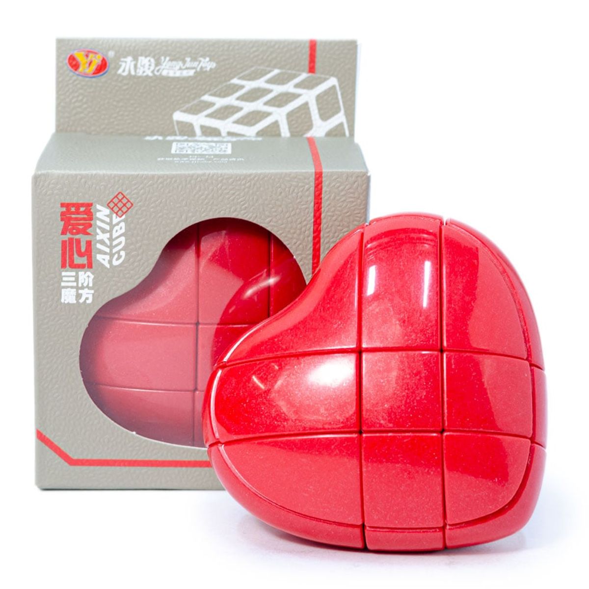 YJ - Cubo Mágico 3x3 Corazón Rojo YJ