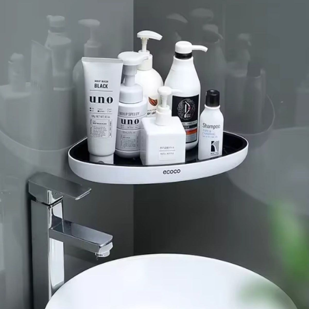 AURELA - EcoCorner - Estante esquinero para baño