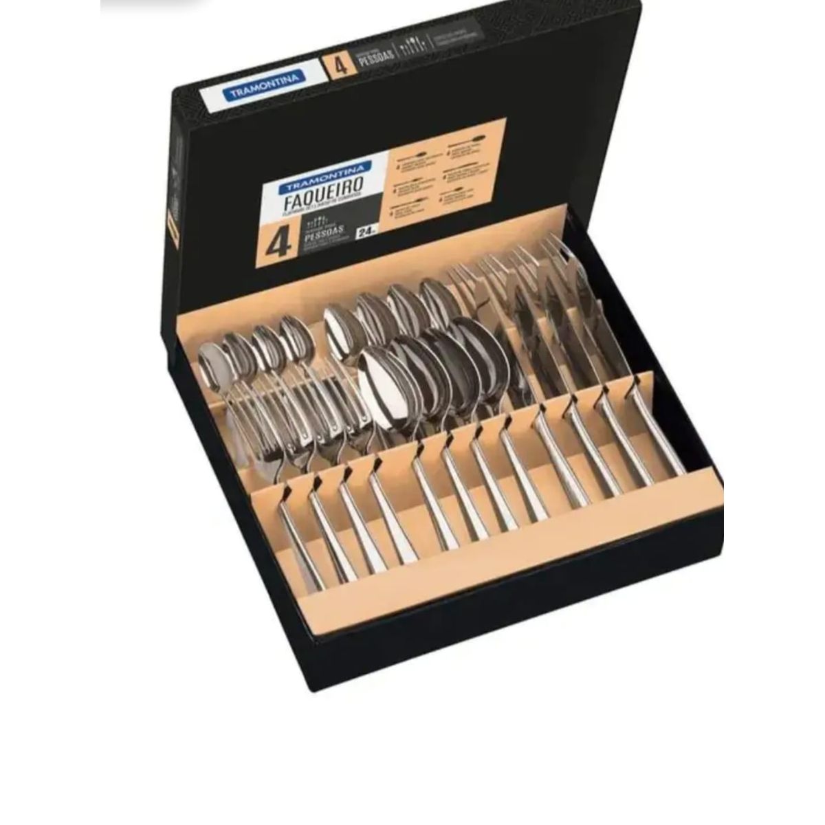 TRAMONTINA - SET DE CUBIERTOS DE MESA X 24 PACIFIC TRAMONTINA