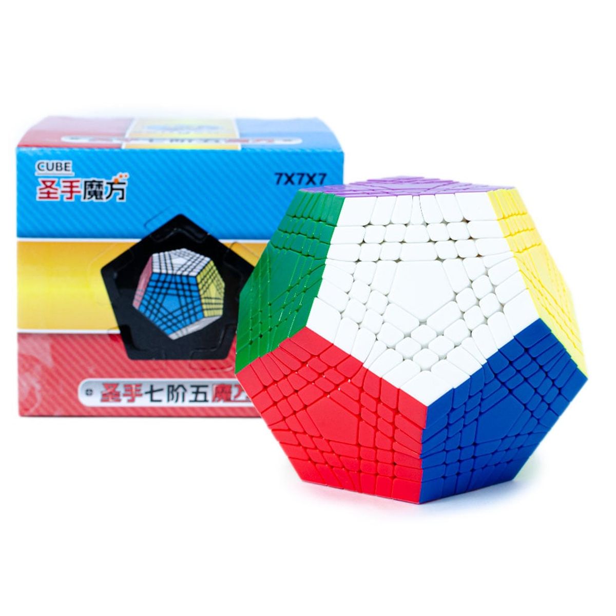SHENGSHOU - Cubo Mágico Megamix 7x7 Teraminx Stickerless SENGSO