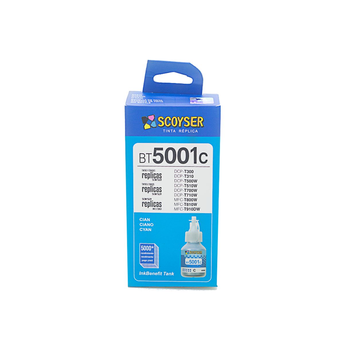 SCOYSER - Tinta Compatible Scoyser Bt5001 Cyan