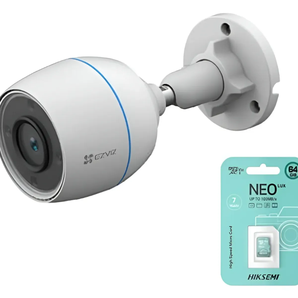 EZVIZ - Cámara de Seguridad para Exteriores EZVIZ H3C 2MP Full HD + SD 64GB