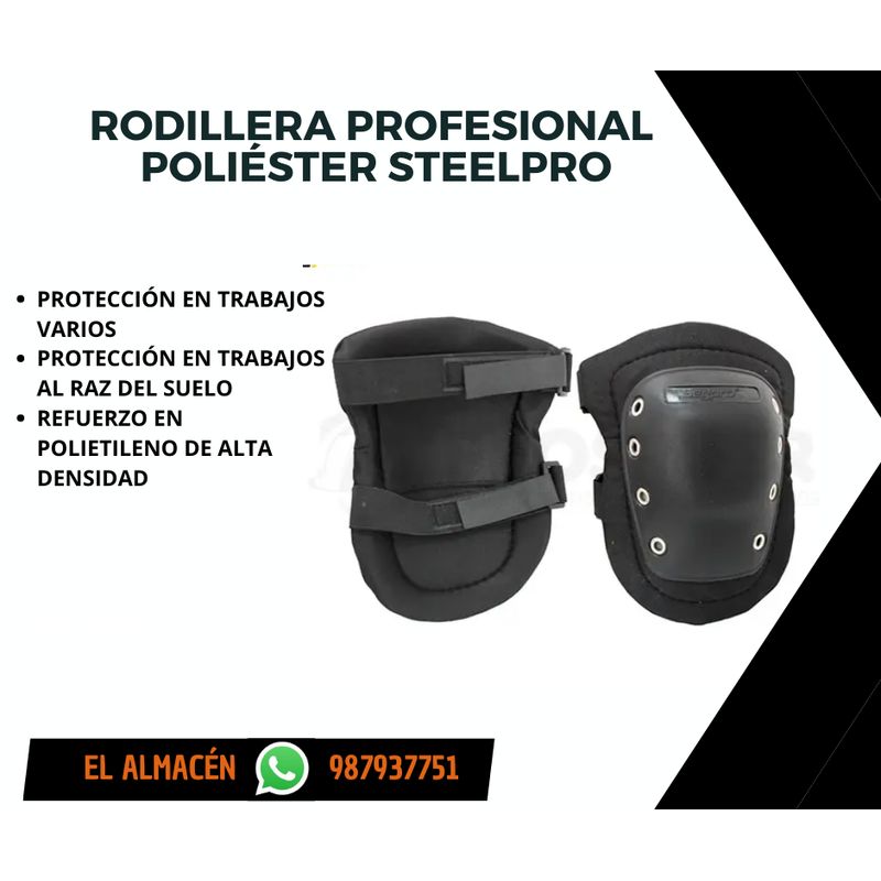 STEEL PRO - RODILLERA  POLIÉSTER STEELPRO