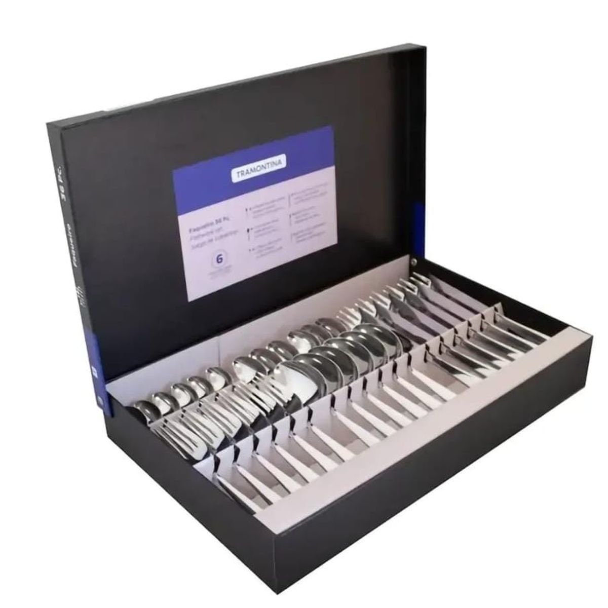 TRAMONTINA - CUBIERTOS DE MESA 36 PIEZAS  AMAZONAS TRAMONTINA