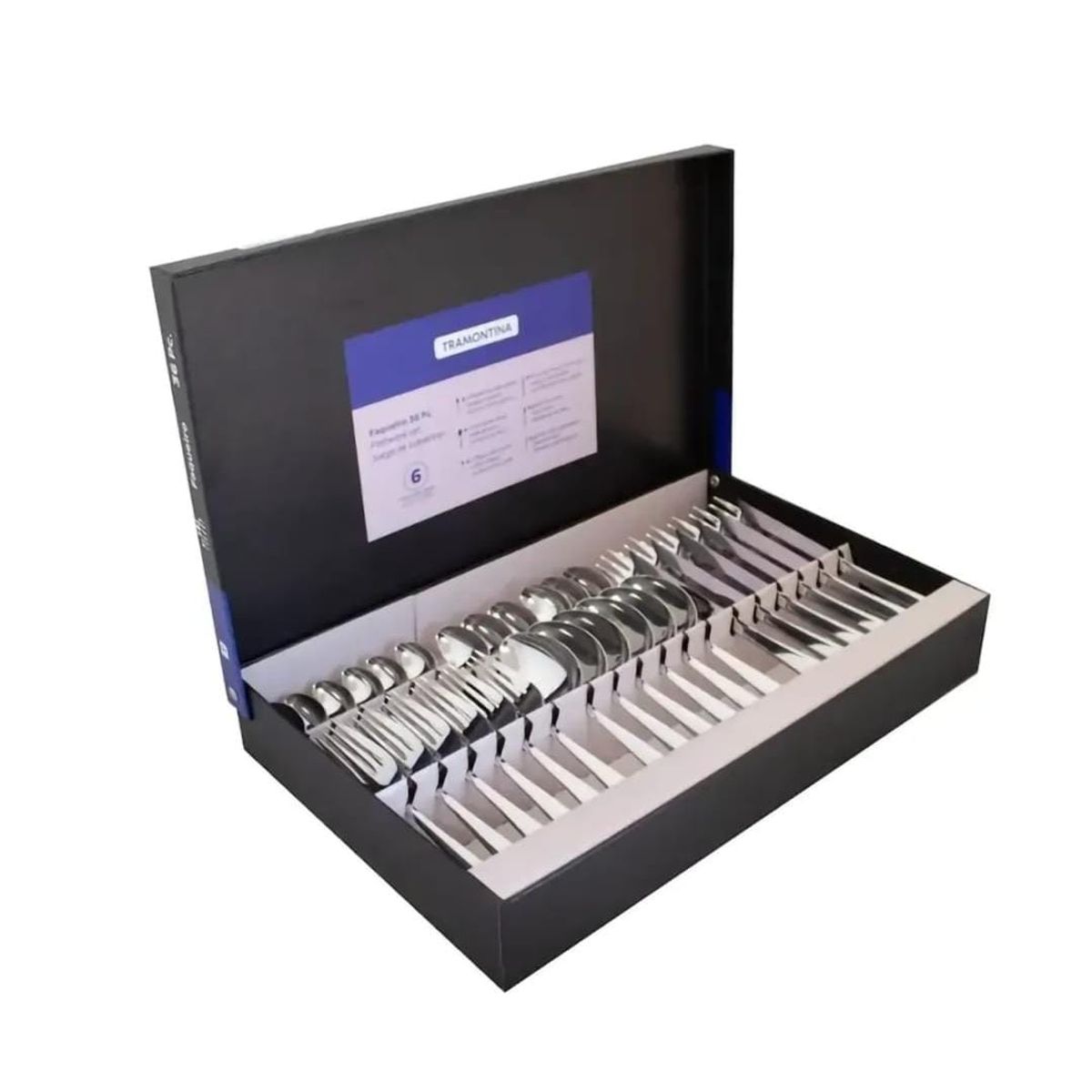 TRAMONTINA - CUBIERTOS DE MESA 36 PIEZAS  AMAZONAS TRAMONTINA